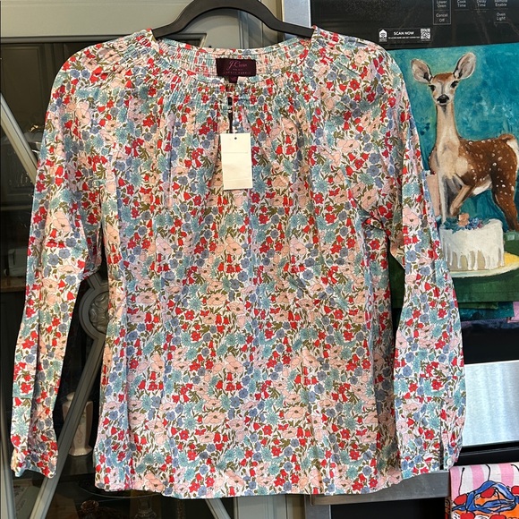 J. Crew Tops - Floral Long Sleeve Blouse Liberty